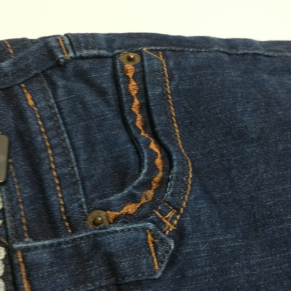 INDUSTRIAL COTTON JEAN SHORTS size 5 Juniors Women's Like New Indigo Blue - Picture 3 of 10
